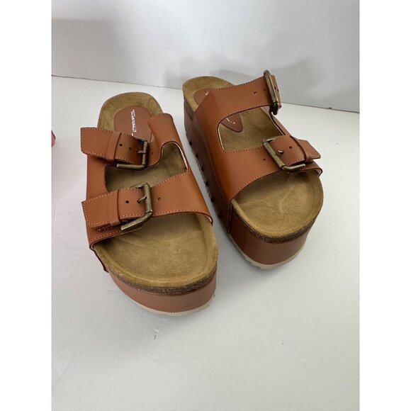 NEW Intentionally Blank Cooper 2 Platform Leather Sandals Rule Breaker 40 US 9.5 - Picture 3 of 7